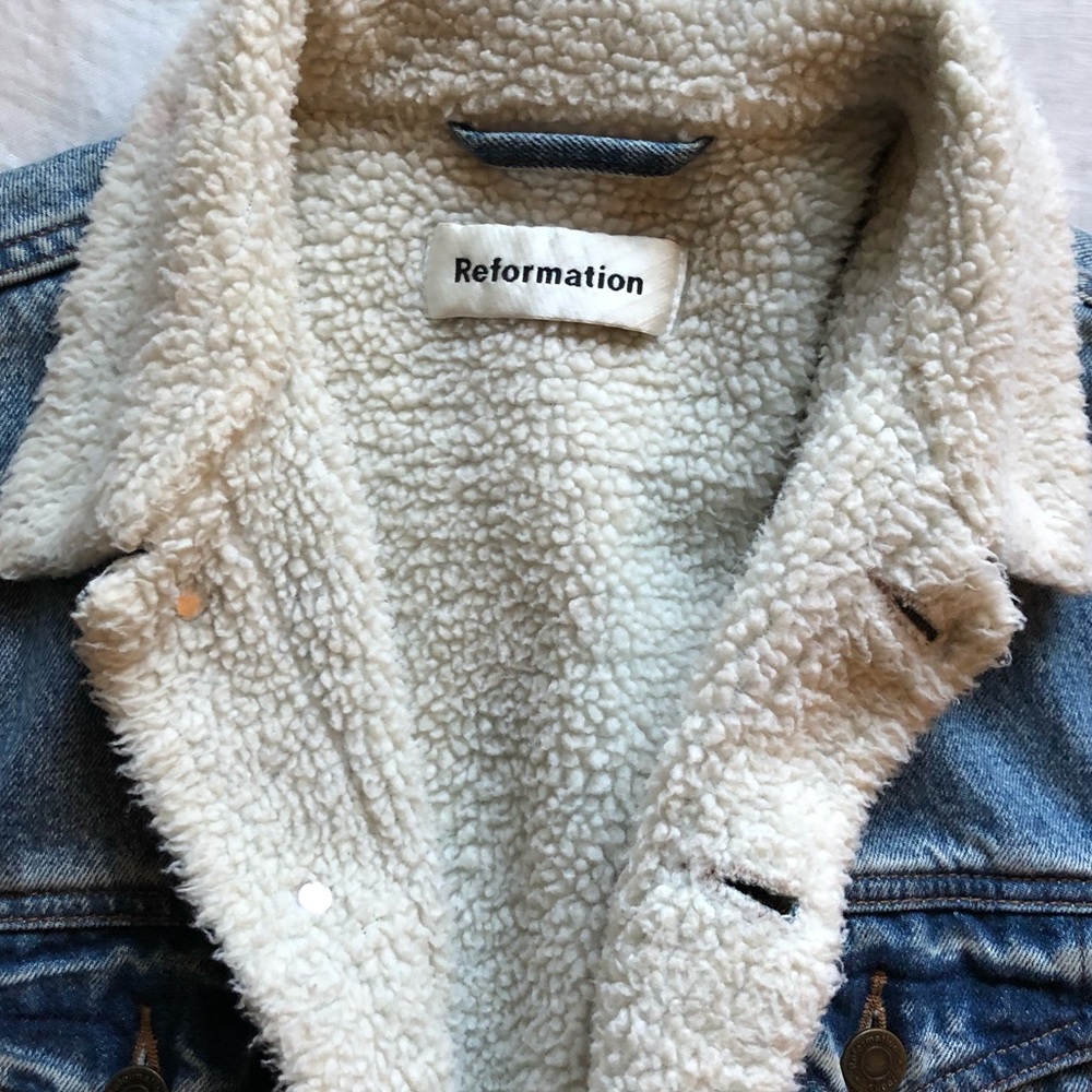 Reformation Shearling Jacket - image 5
